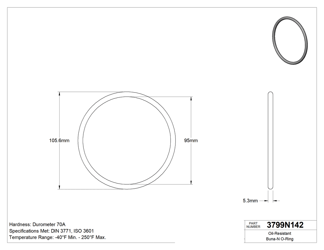 Technical drawing - 3799N142